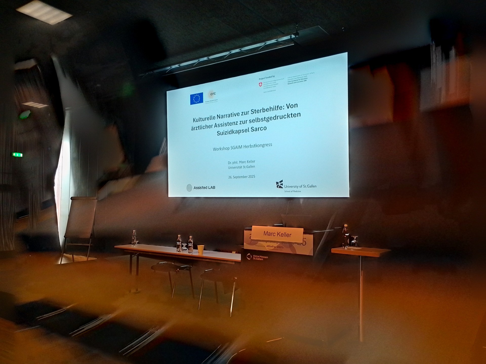 Assisted Dying Narratives Workshop at Congress of the Swiss Society of General Internal Medicine (SGAIM)