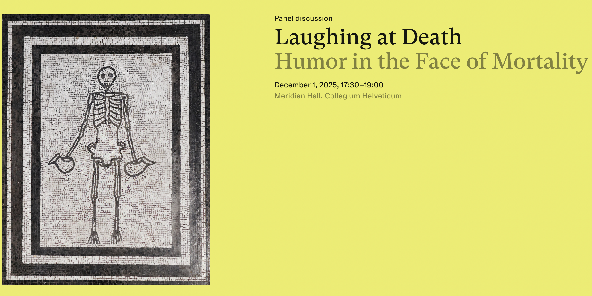 Laughing at Death - Humor in the Face of Mortality